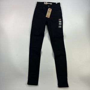 Levis Women 25Wx32L 721 High Rise Skinny Jeans Size 0 Long New